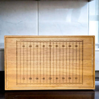 Creative Gifts International - Tabuleiro de madeira para campo de futebol - 20" x 12"