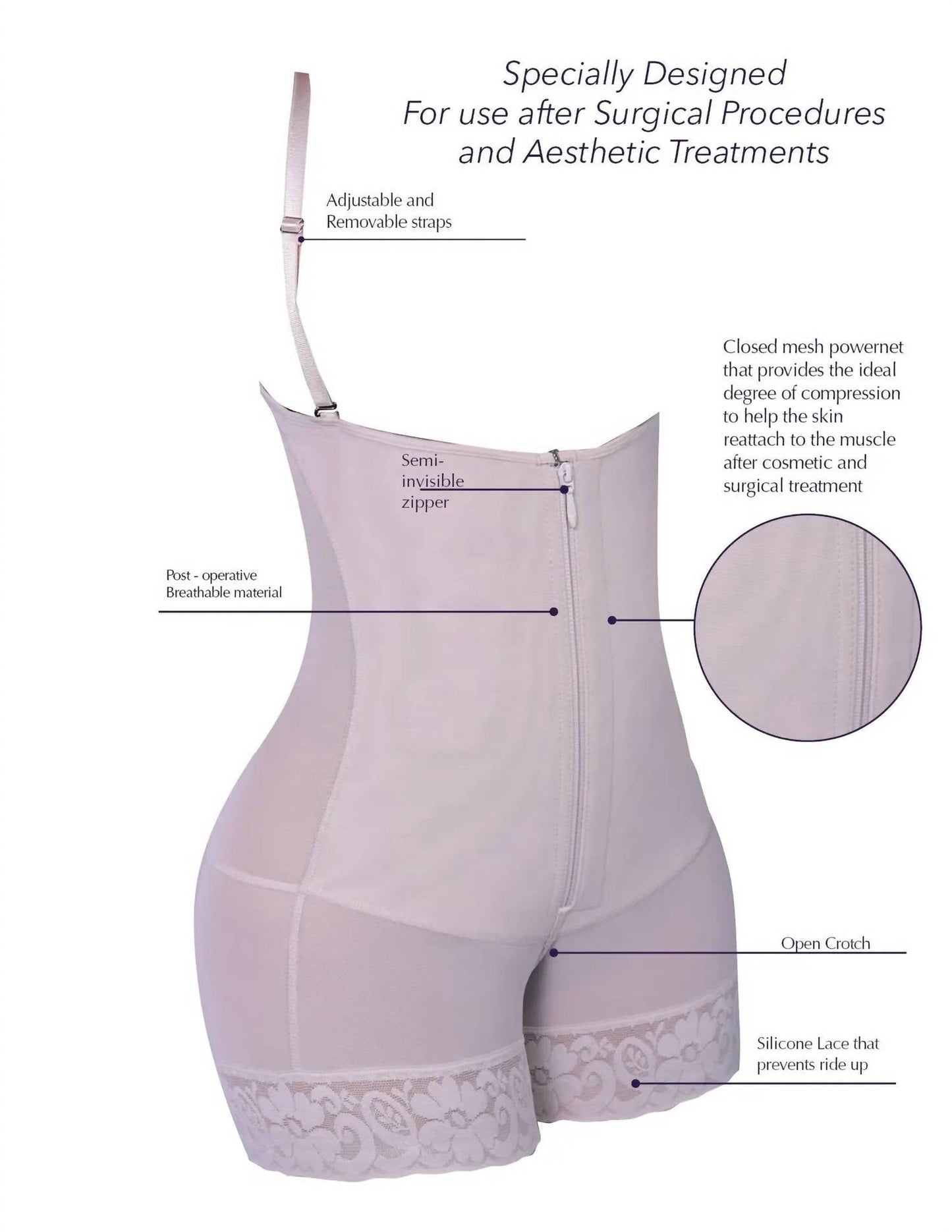 Siluets - Post Surgery Compression Mid-thigh Body Shaper