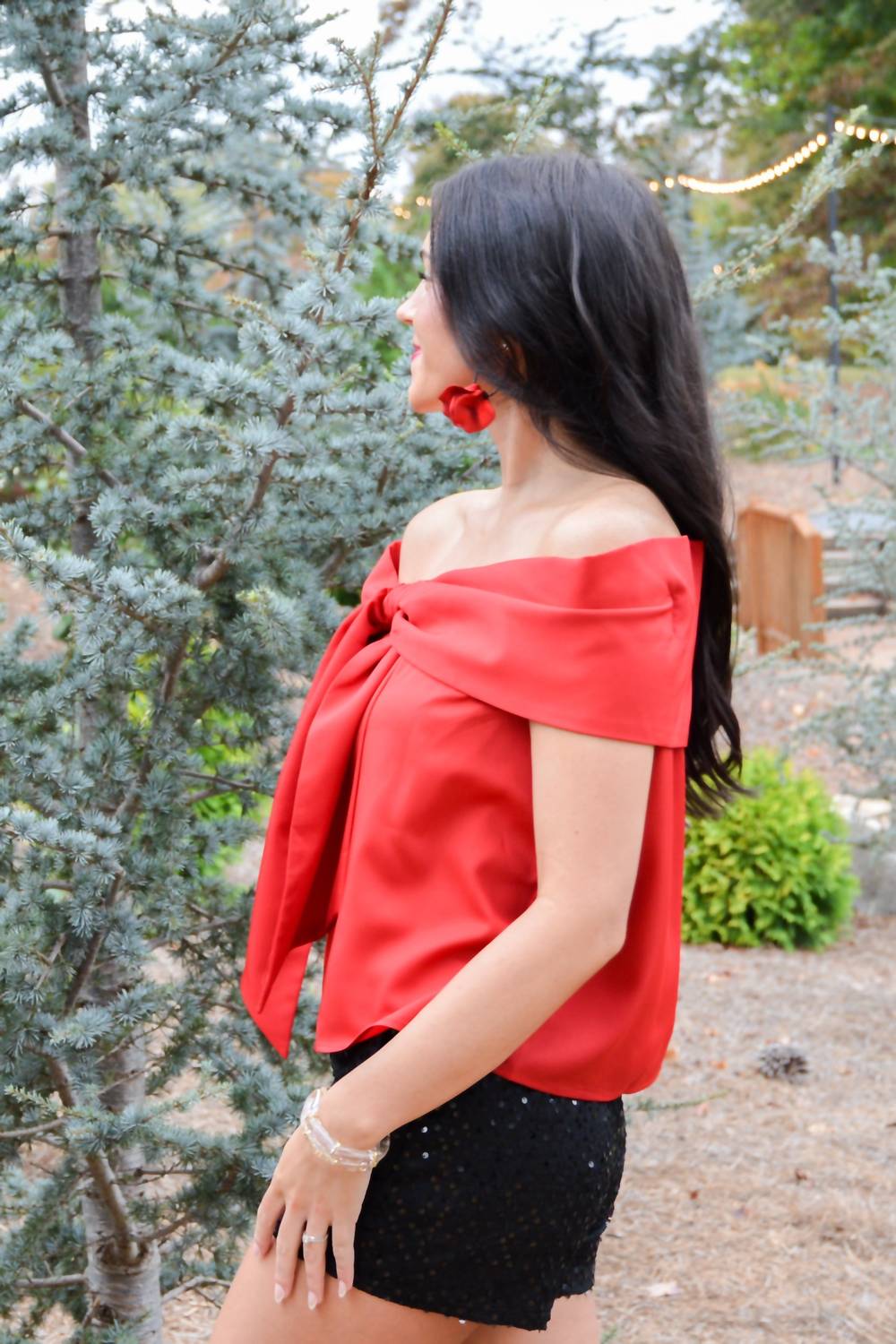 Tcec - Bowtiful Bliss Off The Shoulder Top