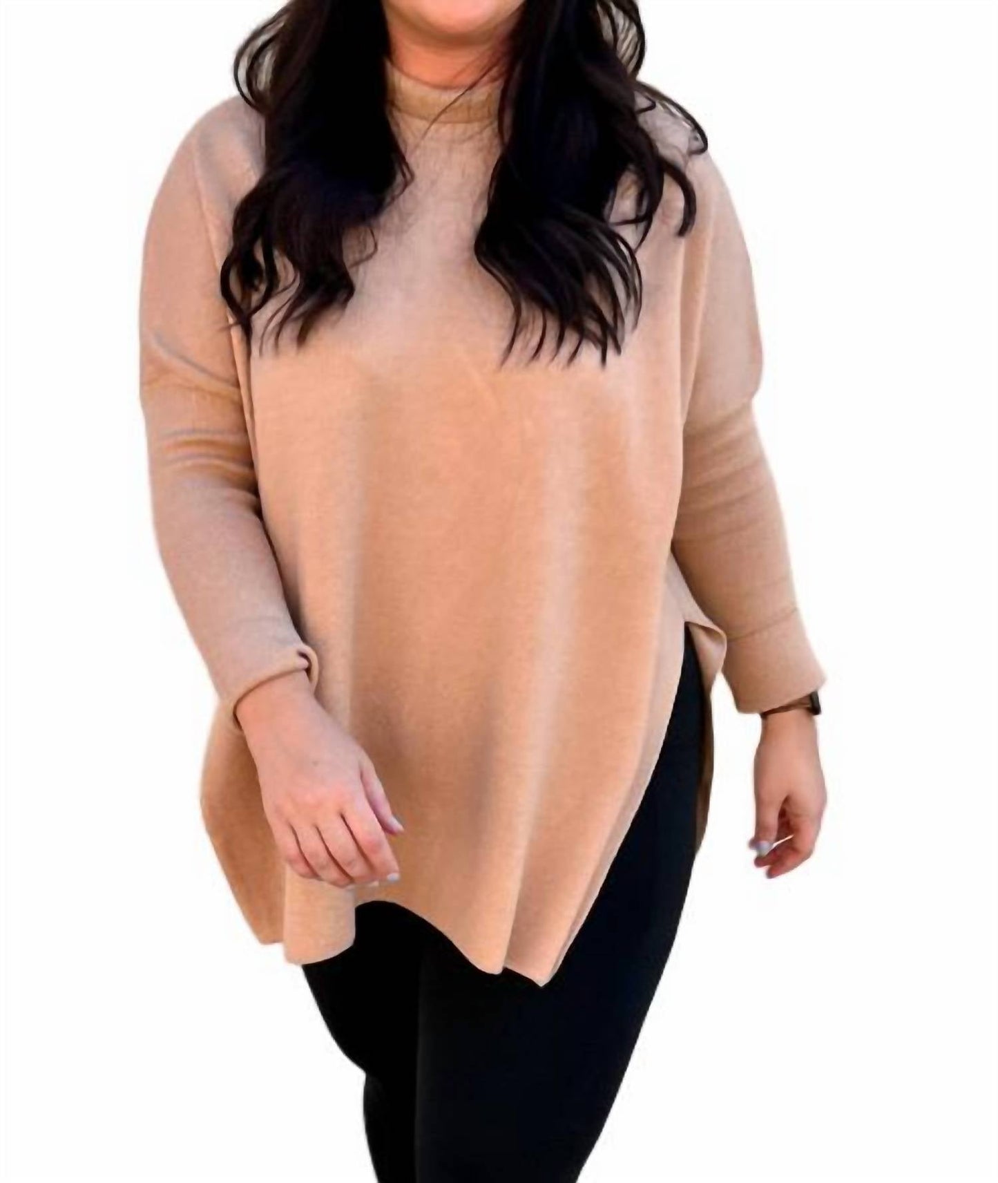 Entro - Allie Mock Neck Long Sleeve Top
