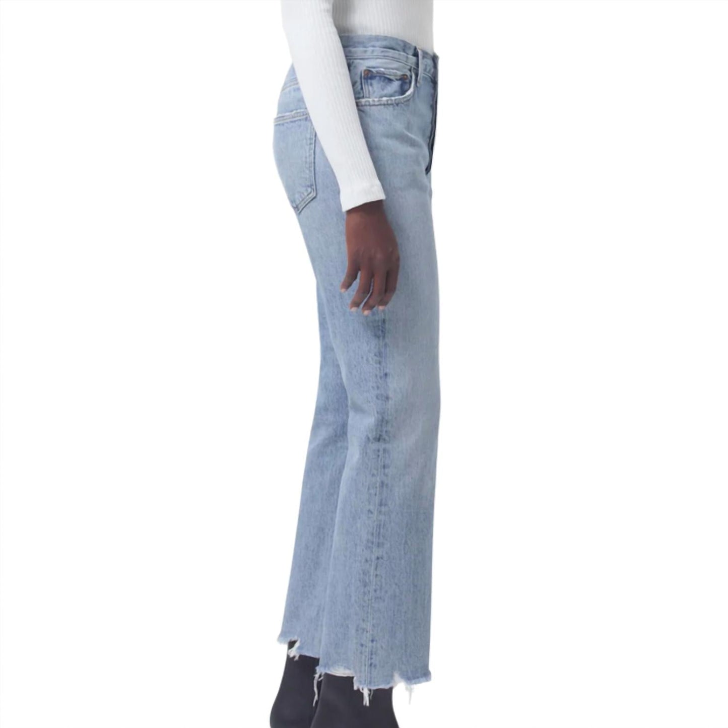 Agolde - Women's Mid Rise Relaxed Boot Jeans