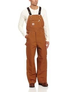 Macacão Carhartt Masculino com Zíper até a Coxa, Sem Forro, Marrom, 38 x 32 (B000WCSY1S)