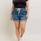 Judy Blue - High Waist Cuff Jogger Shorts - Plus