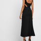 Topshop - Cutout Racer Back Bodycon Fit Flare Dress