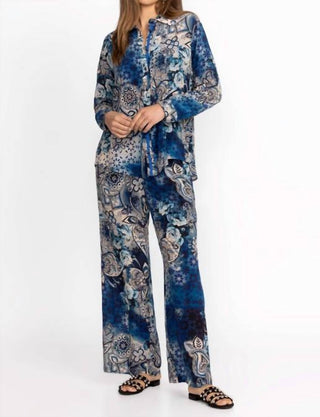 Johnny Was - CALÇA DE CINTURA FUMADA