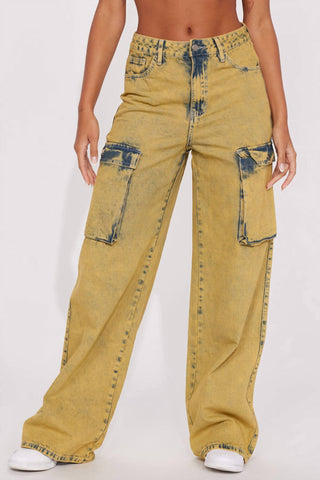 Fashion Nova - Cargo Baggy Jeans