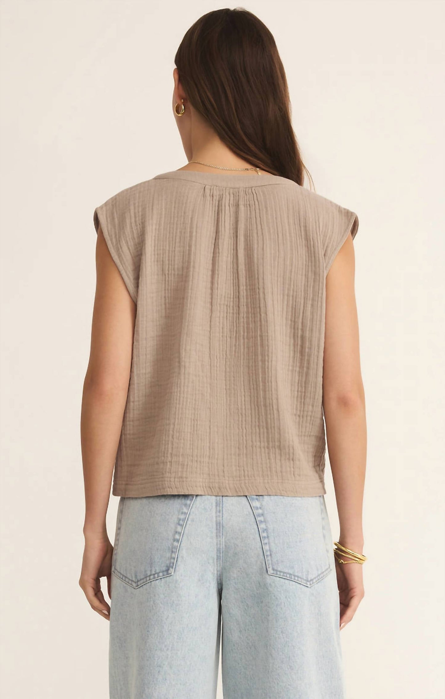 Z Supply - Cliffside V-neck Airy Gauze Top