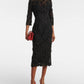Carolina Herrera - Crewneck Lace Midi Dress