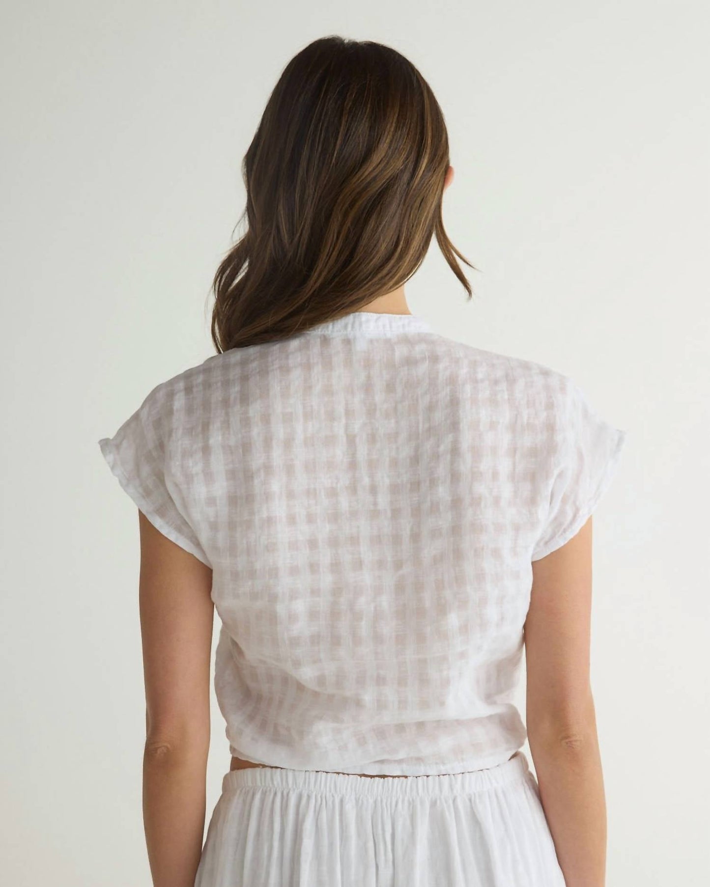Bella Dahl - Women's Short Sleeve Tie Front Top