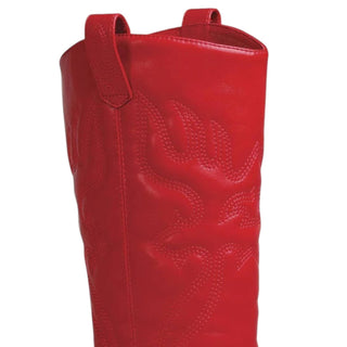 Stella Shoes - Botas Western Cowgirl Vermelhas