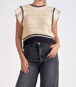 Elan - Suéter com manga curta