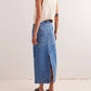 Free People - Francisco Denim Maxi Skirt