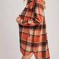Bluivy - Women's Flannel Plaid Longline Shacket