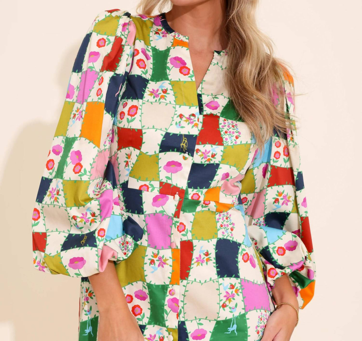 Alden Adair - Athena V-neck Mini Dress