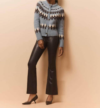 Veronica Beard - Calça Carson Flare de Cintura Alta