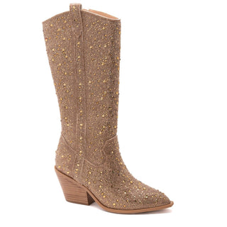 Corkys Footwear - Botas femininas brilhantes com strass