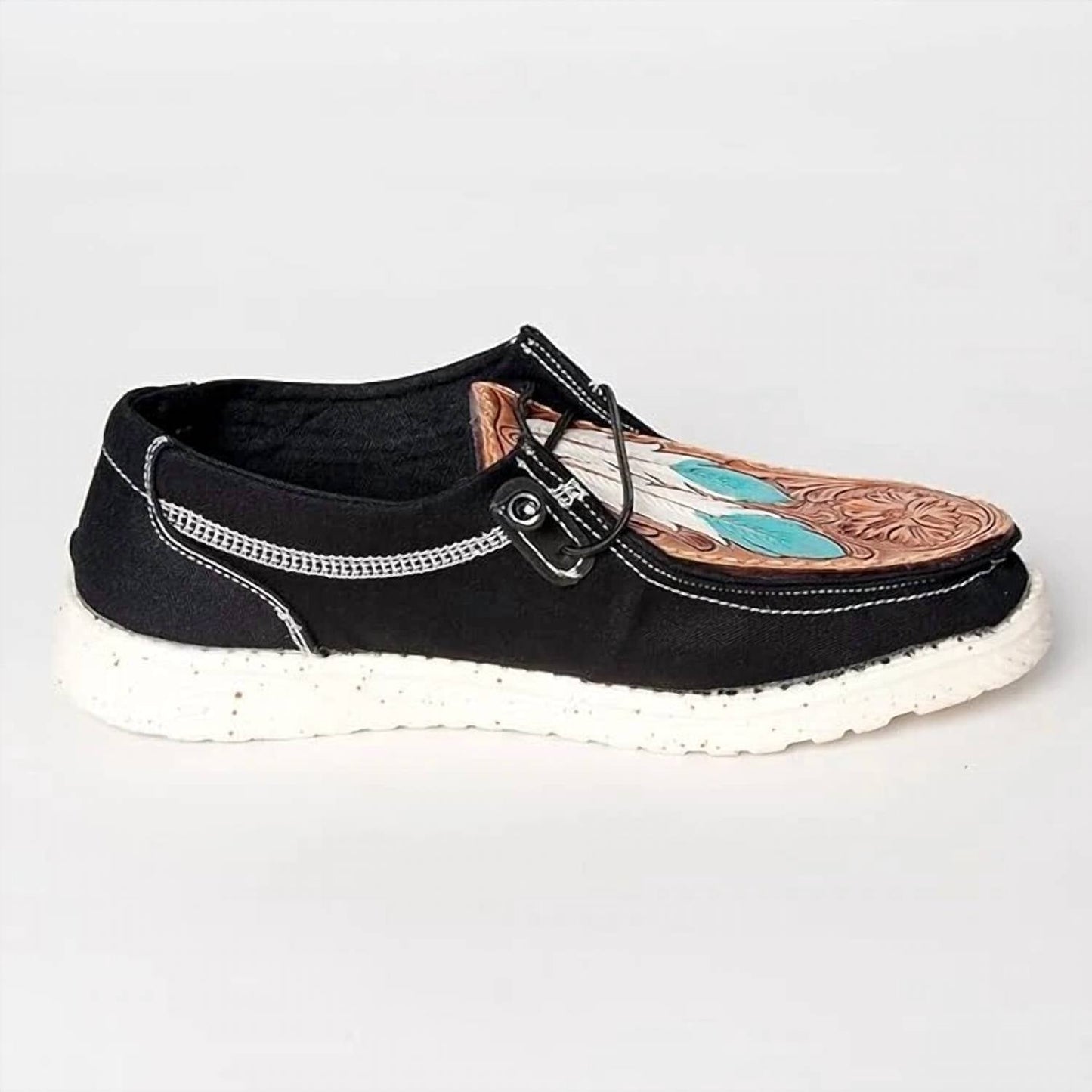 American Darling - Women's Hand Tooled Genuine Leather Slip-on Shoe