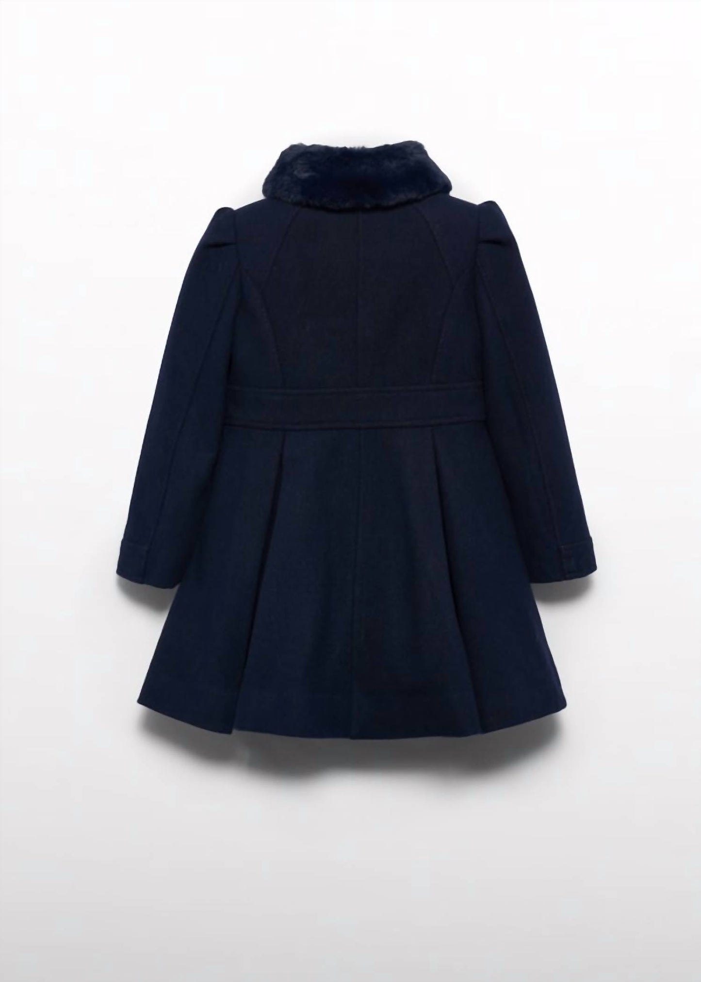 Abel & Lula - Girl's Cloth Coat With Fur Collar