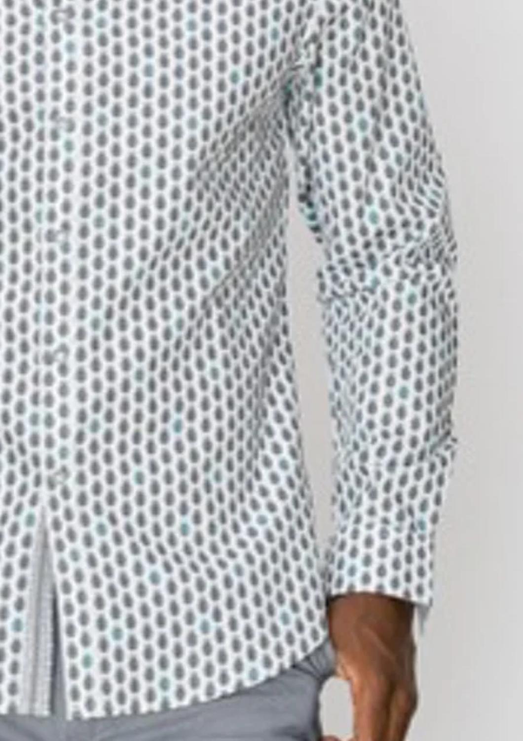 Zexi - Pineapple Button Down Dress Shirt