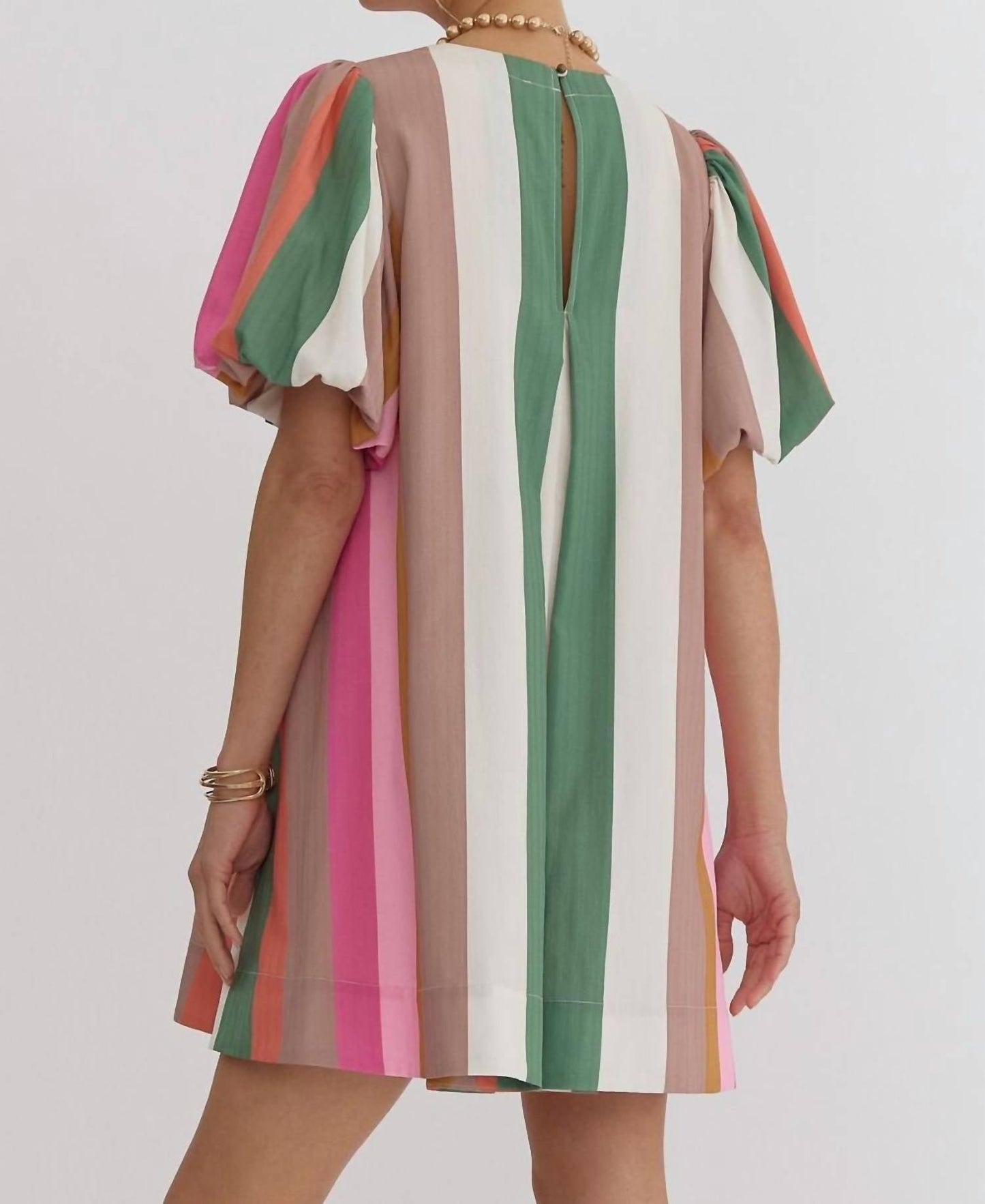 Entro - Fall Candy Stripe Dress