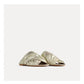Forte Forte - Women's Flat Laminated Leather Crossed Sandals