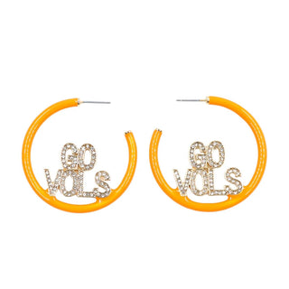 Brianna Cannon - Women's University Of Tennessee Pave Hoop Earrings