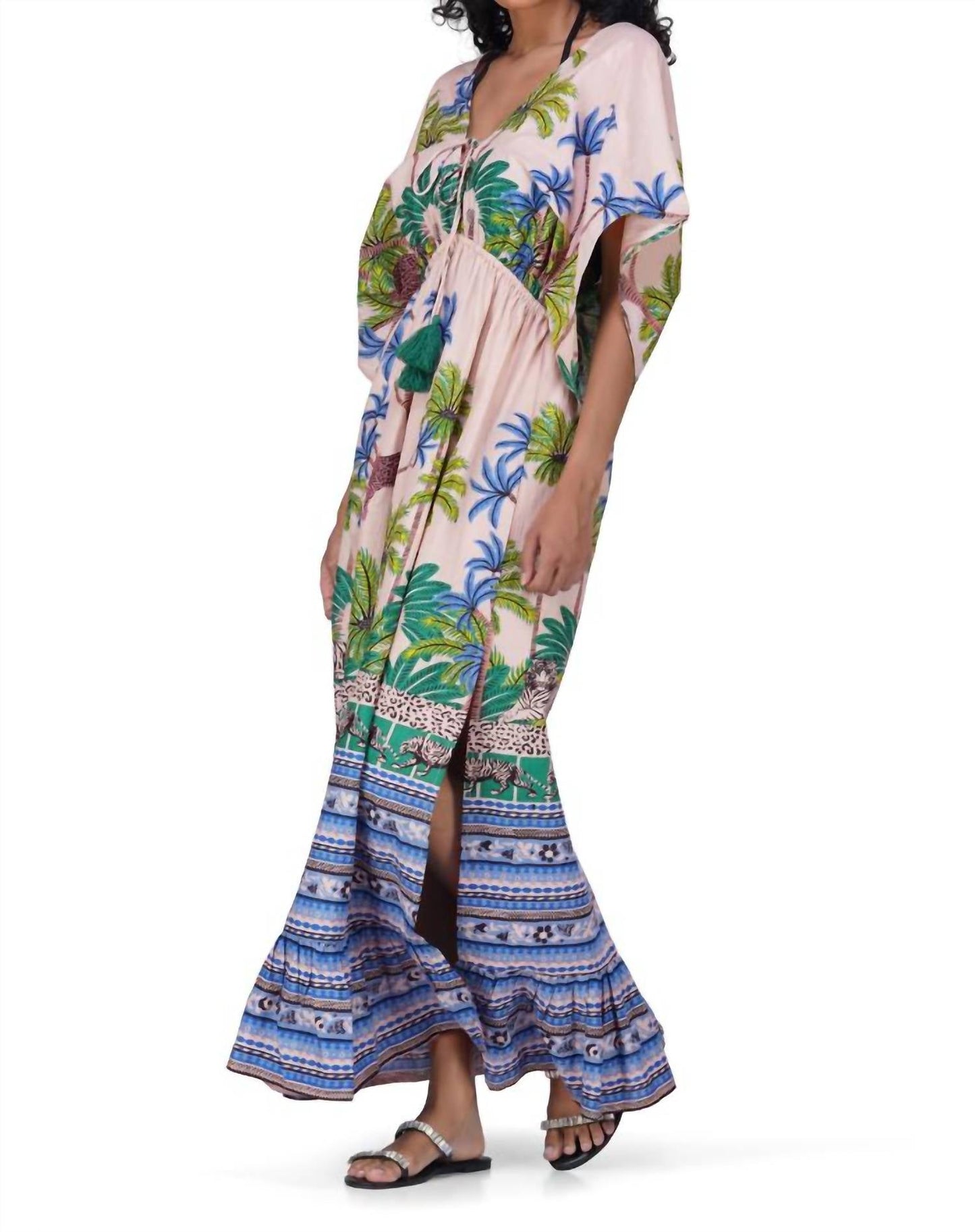 America & Beyond - Sasha Printed Maxi Cover Up