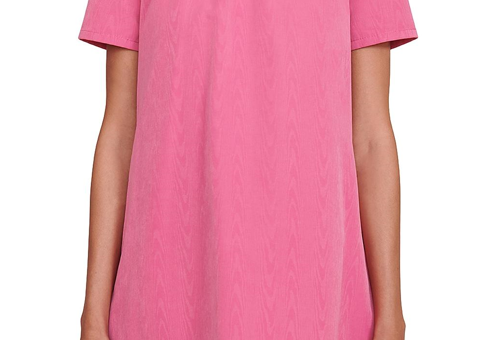 Vestido curto Staud Ilana com decote falso rosa, tamanho G