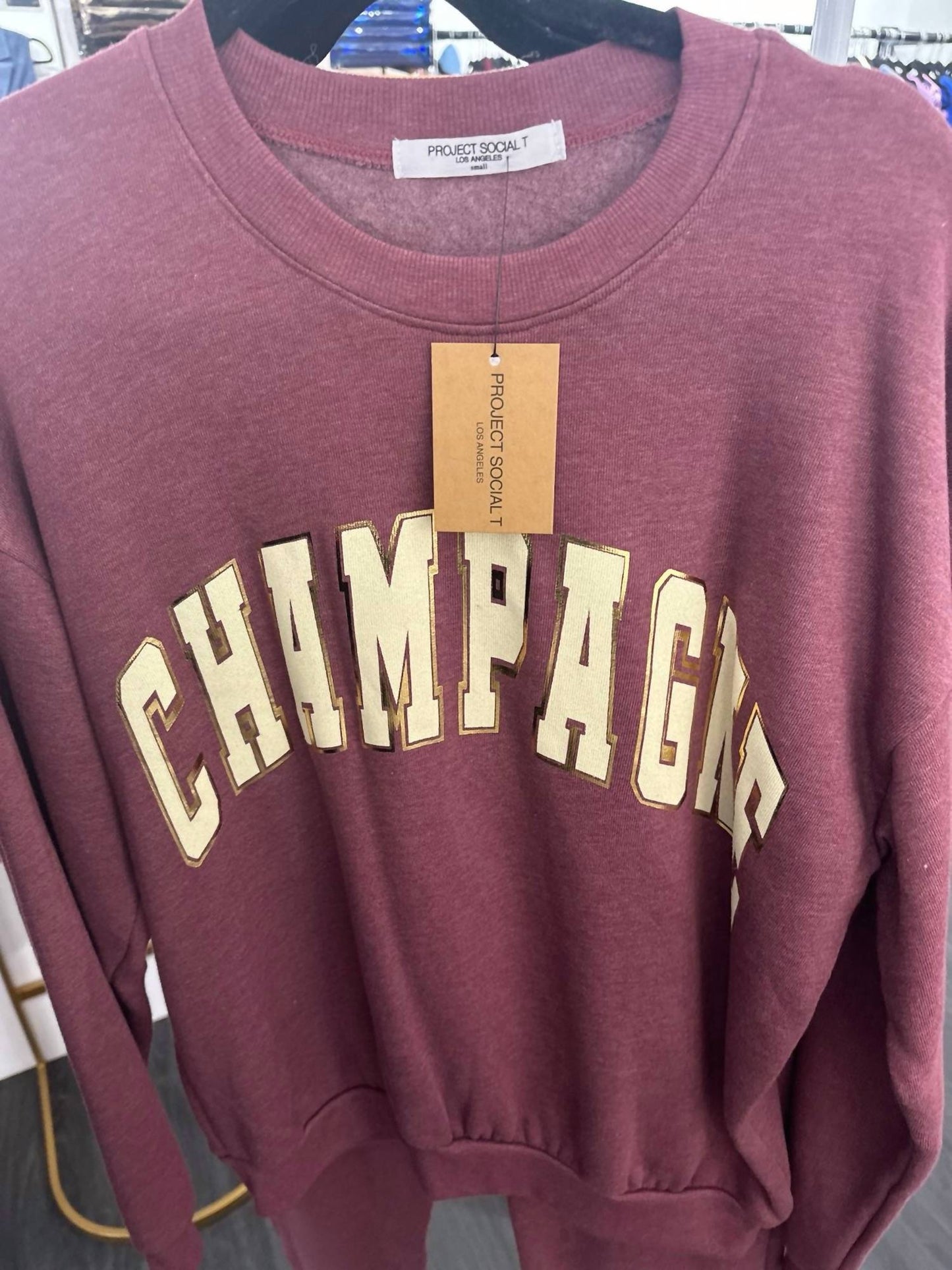 Project Social T - Champagne Long Sleeve Sweatshirt