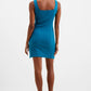 French Connection - Rassia Ribbed Square Neck Dress