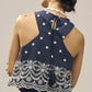 En Saison - Cropped Embroidered Tank Top