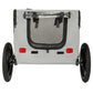 Outdoor Heavy Duty Collapsible Pet Bike Trailer with 16-Inch All-Terrain Wheels