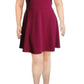 B. Darlin Womens Juniors Plus Tie Back Fit & Flare Dress Purple 20W