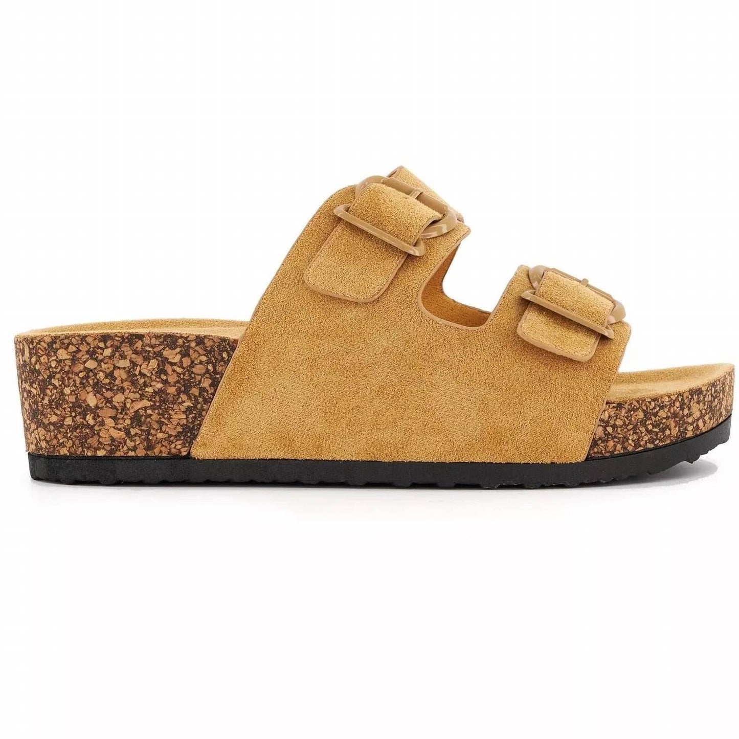 Andrea - Women's Double Strap Footbed Platform Sandals