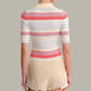 525 America - Calla Striped Polo Top