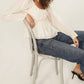 Something Navy - Cinched Front Blouse