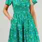 Sugarlips - Alina Floral Palmer Tiered Maxi Dress