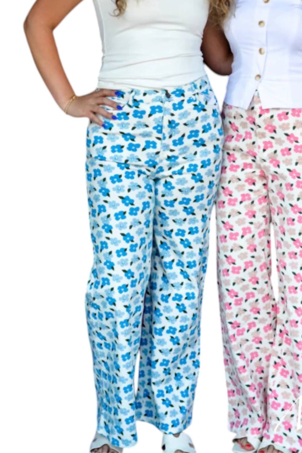 Anniewear - Daisy Denim Floral Jeans