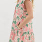 Entro - Pintuck Detail Watercolor Dress