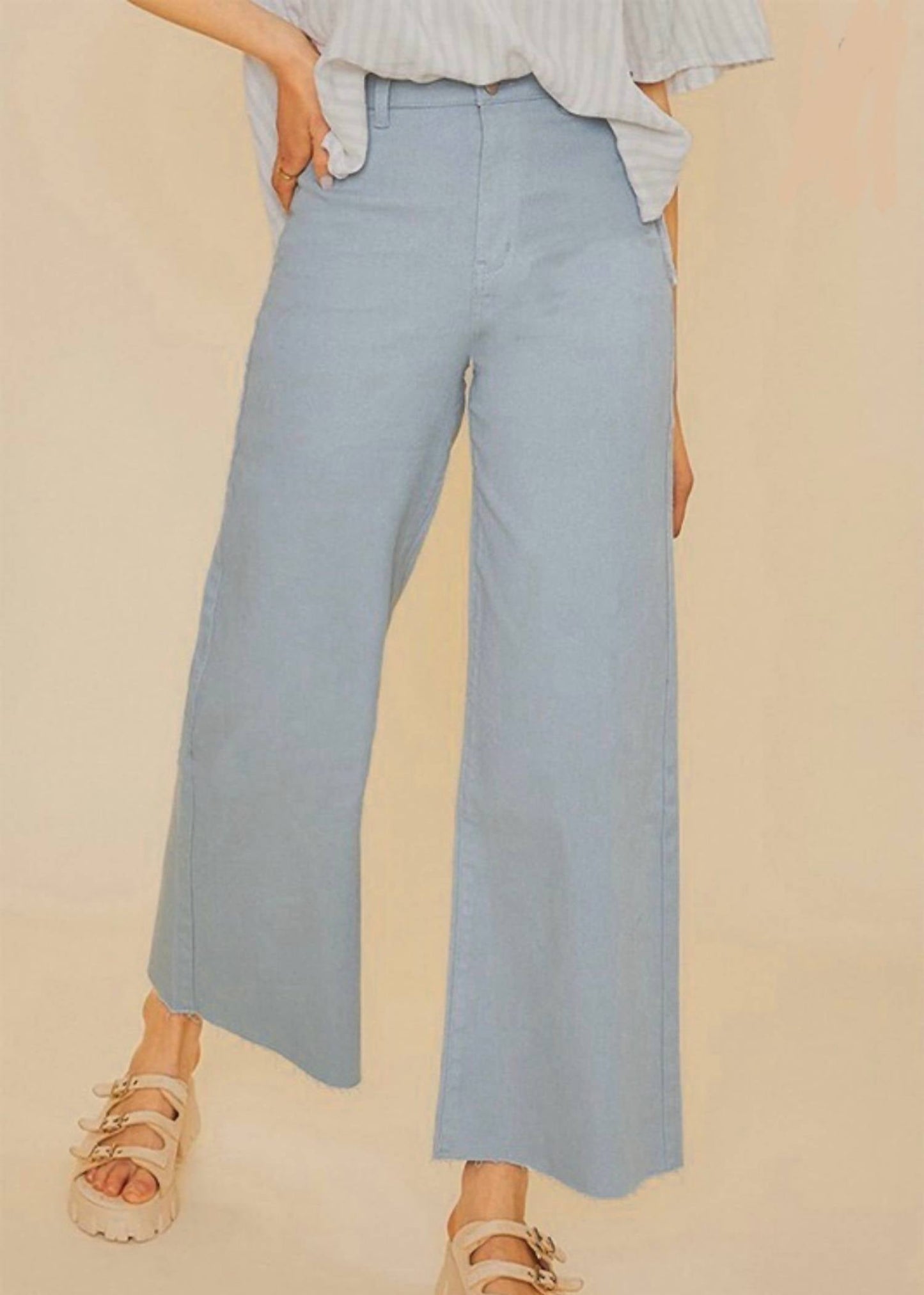 Anniewear - Mist Wide Leg Jeans