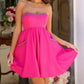 Ava Presley - Strapless Mini Pockets Dress