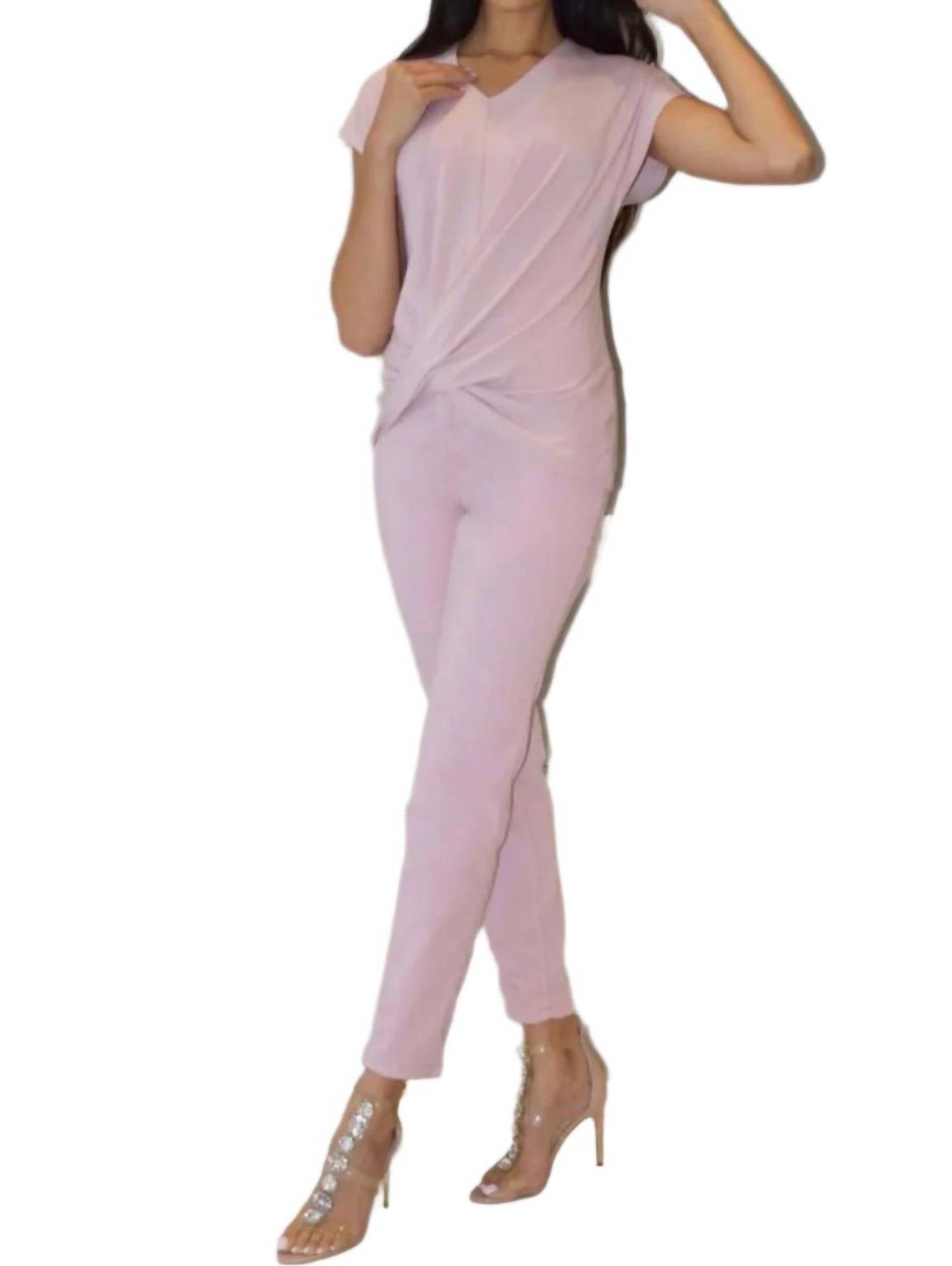Frank Lyman - V-neck Cap Sleeve Top