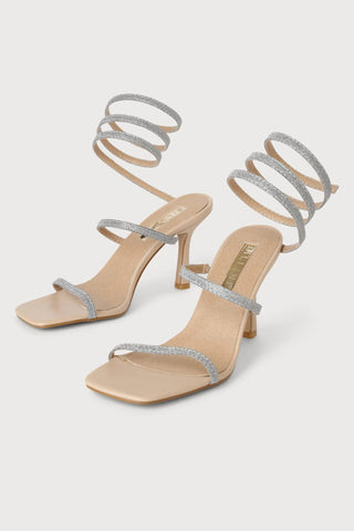 Billini - Sandálias femininas Simi com glitter e salto alto
