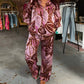 Fate - Tropical Print Satin Pants