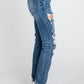 Petra153 - Zoey Super High Rise Destroyed Slim Straight Jeans