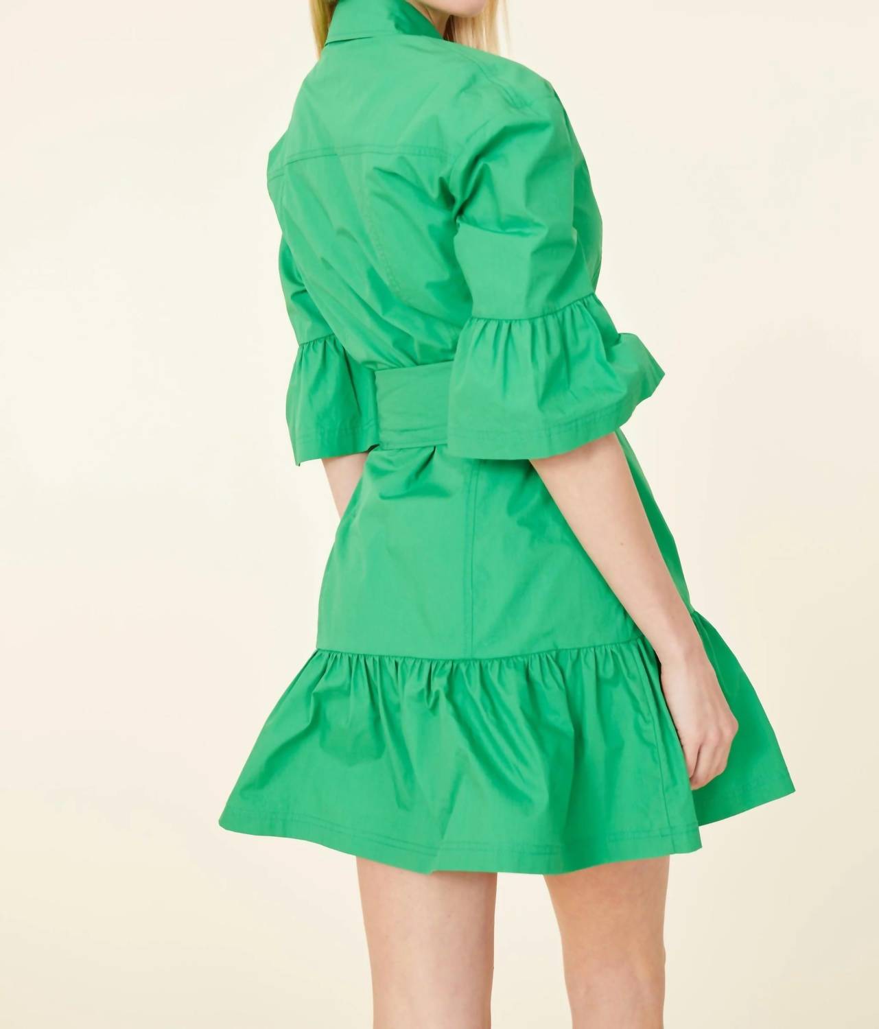 Dolce Cabo - Poplin Ruffle Detail Dress
