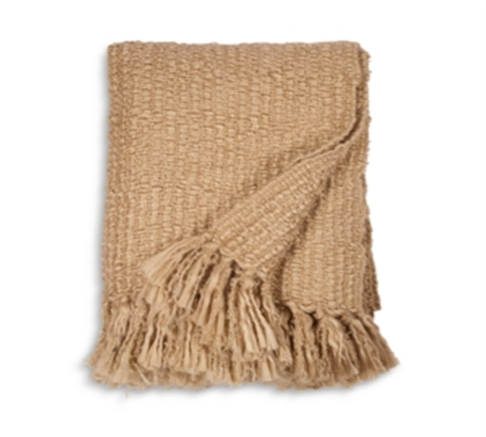 Manta de malha sólida masculina Sparrow &amp; Wren, marrom, tamanho regular