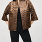 Joseph Ribkoff - Metallic Geometric Print Boxy Jacket