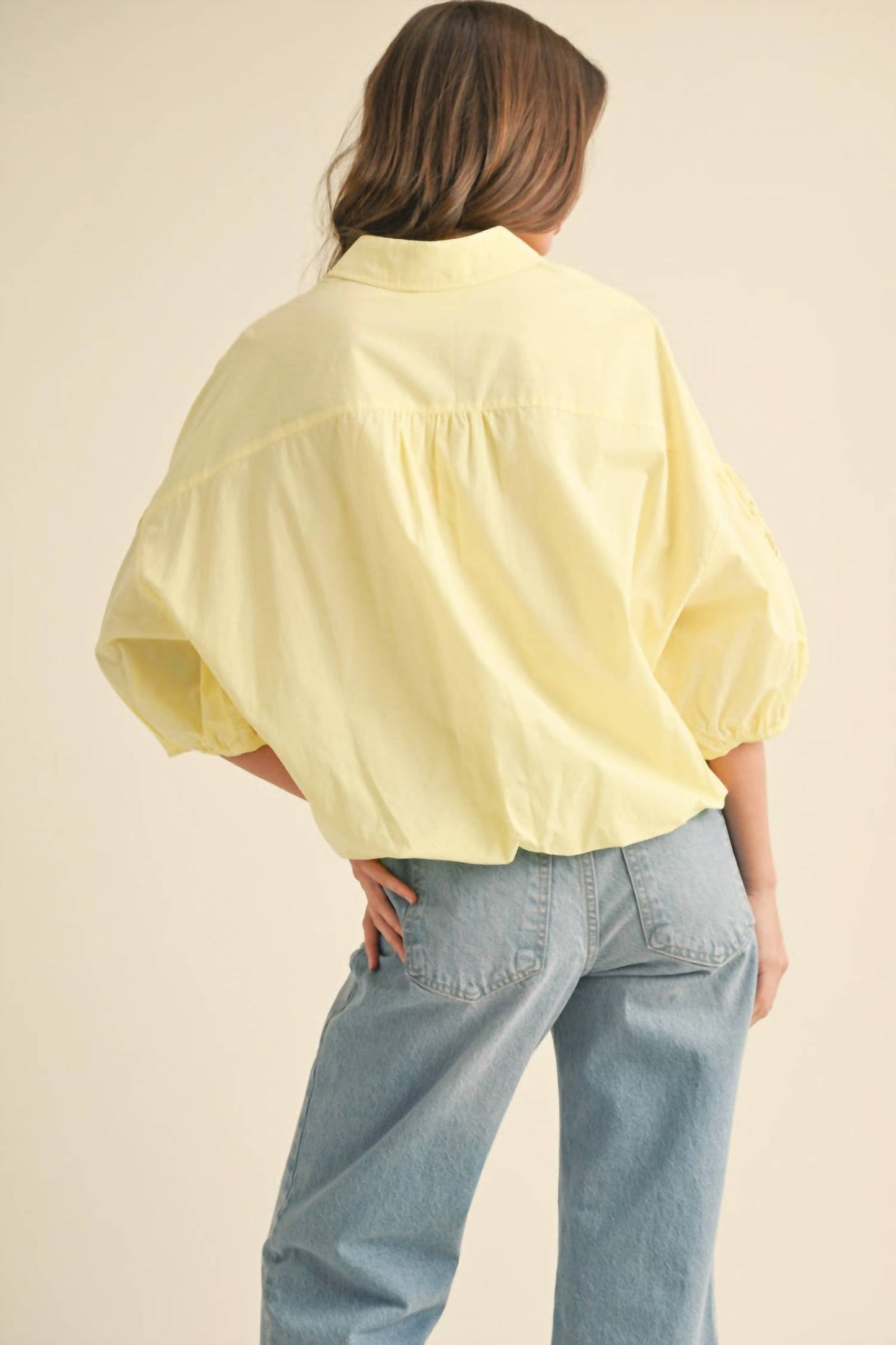 &Merci - Sweet Escape Collared Button Up Top