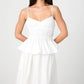 French Connection - Poppy Strappy Peplum Top